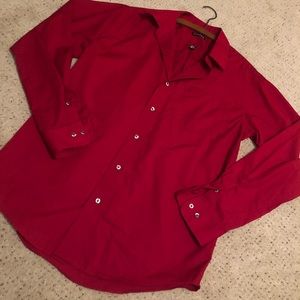 Men’s Red Button Down